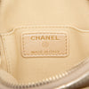 Chanel Mini CC Metallic Lambskin Camellia Bouquet Round Zip Coin Pouch Secondhand