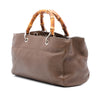 Gucci Medium Calfskin Bamboo Shopper Satchel Secondhand