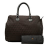 Fendi Zucchino Canvas Business Bag Secondhand