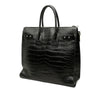Saint Laurent Croc Embossed Sac de Jour Souple Zip North South Tote Secondhand