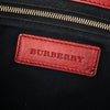 Burberry Leather and House Check Canvas Bridle Abbott Crossbody Secondhand