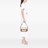 LOEWE 160th Anniversary Suede Trimmed Canvas Flap Shoulder Bag Secondhand