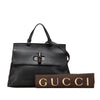 Gucci Medium Leather Bamboo Daily Satchel Secondhand