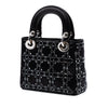 Dior Mini Velvet Cannage Strass Embellished Lady Dior Secondhand