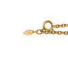 Chanel Gold Plated Quilted CC Pendant Necklace Secondhand