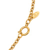 Chanel Gold Plated Quilted CC Pendant Necklace Secondhand