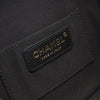 Chanel Quilted Lambskin Oval Logo Chain Top Handle Round Clutch on Chain Secondhand