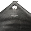 Saint Laurent Medium Chevron Sheepskin  Monogram Monochrome College Bag Secondhand