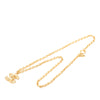 Chanel CC Gold Plated Quilted Pendant Necklace Secondhand