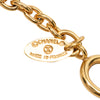 Chanel CC Gold Plated Quilted Pendant Necklace Secondhand