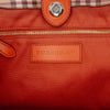 Burberry Small Leather Trimmed Haymarket Check Coated Canvas Canterbury Tote Secondhand
