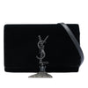 Saint Laurent Velvet Crystal Monogram Kate Tassel Wallet on Chain Secondhand