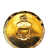 Secondhand Chanel Gold Plated CC Quilted Clip On Earrings