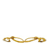 Chanel CC Gold Plated Loop Drop Clip On Earrings Secondhand