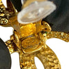 Chanel CC Gold Plated Loop Drop Clip On Earrings Secondhand