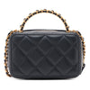Chanel Mini CC Quilted Lambskin Chain Top Handle Vanity Case Secondhand