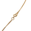 Chanel CC Gold Plated Strass No 5 Double Square Pendant Necklace Secondhand