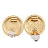 Chanel CC Gold Plated Flower Clip On Earrings Secondhand