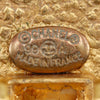 Chanel CC Gold Plated Flower Clip On Earrings Secondhand