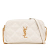 Saint Laurent Mini Quilted Lambskin Becky Double Zip Crossbody Secondhand