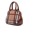 Burberry House Check Canvas Bridle Orchard Satchel Secondhand