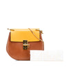 Chloé Small Bicolor Smooth and Grained Calfskin Drew Crossbody Secondhand
