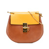 Chloé Small Bicolor Smooth and Grained Calfskin Drew Crossbody Secondhand