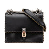 Fendi Small Scalloped Leather Kan I Crossbody Secondhand