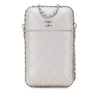 Secondhand Chanel CC Quilted Lambskin Chain Around Phone Holder