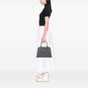 Prada Saffiano Lux Pyramid Frame Handbag Secondhand
