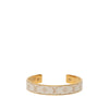 Louis Vuitton Gold Tone Monogram Jonc Cuff Bracelet Secondhand