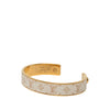 Louis Vuitton Gold Tone Monogram Jonc Cuff Bracelet Secondhand