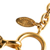 Chanel CC Gold Plated Diamond Shape Pendant Necklace Secondhand
