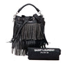 Saint Laurent Small Studded Calfskin Emmanuelle Fringe Bucket Bag Secondhand