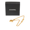 Chanel Gold Plated CC Clover Pendant Necklace Secondhand