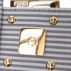 Fendi Medium Striped Canvas Baguette Satchel Secondhand