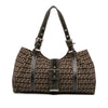 Fendi Zucchino Canvas Shoulder Bag Secondhand