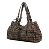 Fendi Zucchino Canvas Shoulder Bag Secondhand
