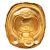 Chanel Gold Plated Quilted Large Crystal Clip On Earrings Secondhand