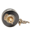 Chanel Brass Resin CC Drop Round Push Back Earrings Secondhand