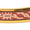 Hermès Narrow Mosaic Style Geometric Pattern Enamel Bangle 65 Secondhand