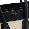 Celine Micro Tricolor Canvas and Leather Luggage Tote Secondhand