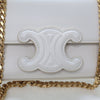 Celine Calfskin Cuir Triomphe Chain Shoulder Bag Secondhand