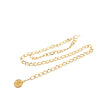 Chanel Gold Plated CC Medallion Chain Belt Secondhand