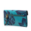 Prada Saffiano Hibiscus Print Sound Lock Clutch Secondhand