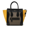 Celine Micro Tricolor Leather Luggage Tote Secondhand