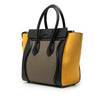 Celine Micro Tricolor Leather Luggage Tote Secondhand