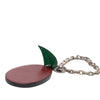Hermès Leather Plum Bag Charm Secondhand