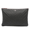 Chanel Large CC Chevron Caviar O Case Clutch Secondhand