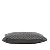 Chanel Large CC Chevron Caviar O Case Clutch Secondhand